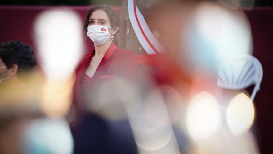 Isabel Díaz Ayuso en la celebración de la Fiesta Nacional