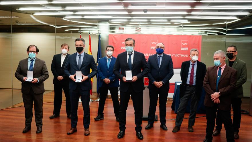 Foto de familia de premiados