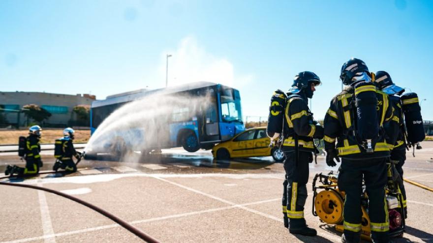 Plano general de la actuación de los bomberos