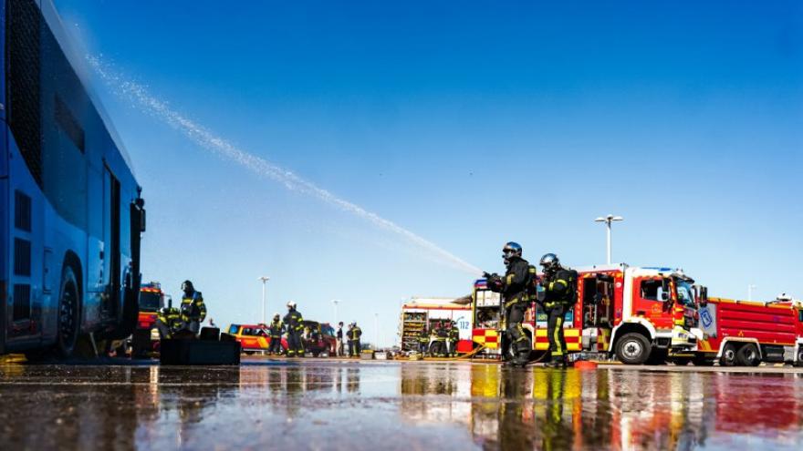 Plano general de la actuación de los bomberos