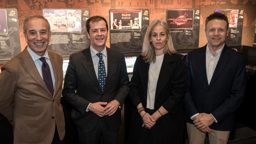 El viceconsejero Luis Martín durante la inauguración