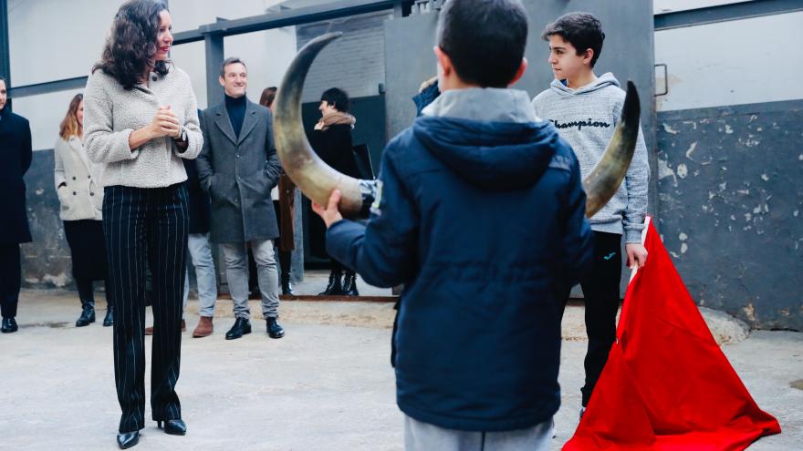 Eugenia Carballedo durante su recorrido por Las Ventas Tour