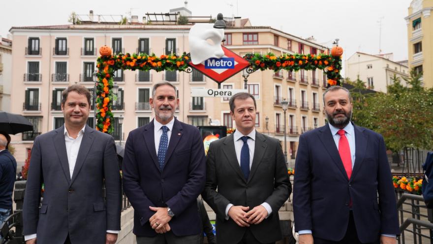 García y Martín presentan la programación especial de Metro por la celebración de Halloween 2025 Los viceconsejeros José María García y Luis Fernando Martín durante la presentación de la programación