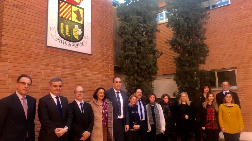 Yolanda Ibarrola durante su visita al juzgado de paz de Algete