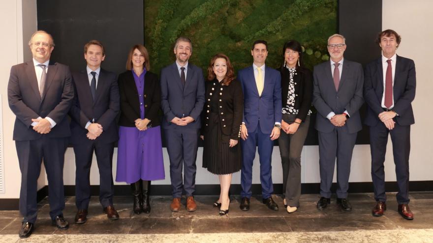La consejera Fátima Matute en un desayuno informativo de Executive Forum España