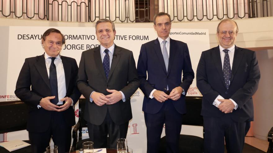 El consejero Jorge Rodrigo durante el desayuno informativo de Executive Forum