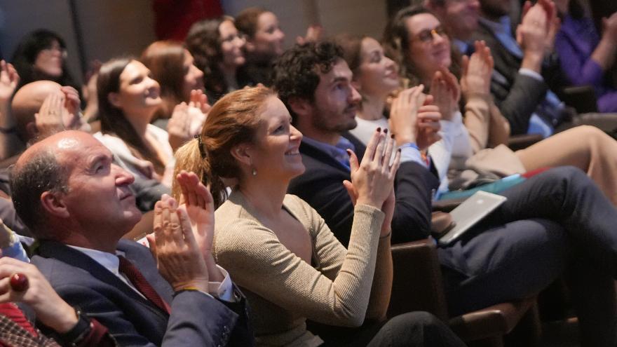 La consejera Ana Dávila durante la presentación de la app Tu Appoyo