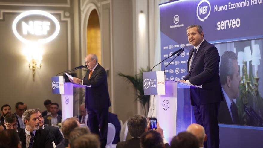 El consejero Jorge Rodrigo en el desayuno informativo de Nueva Economía Fórum