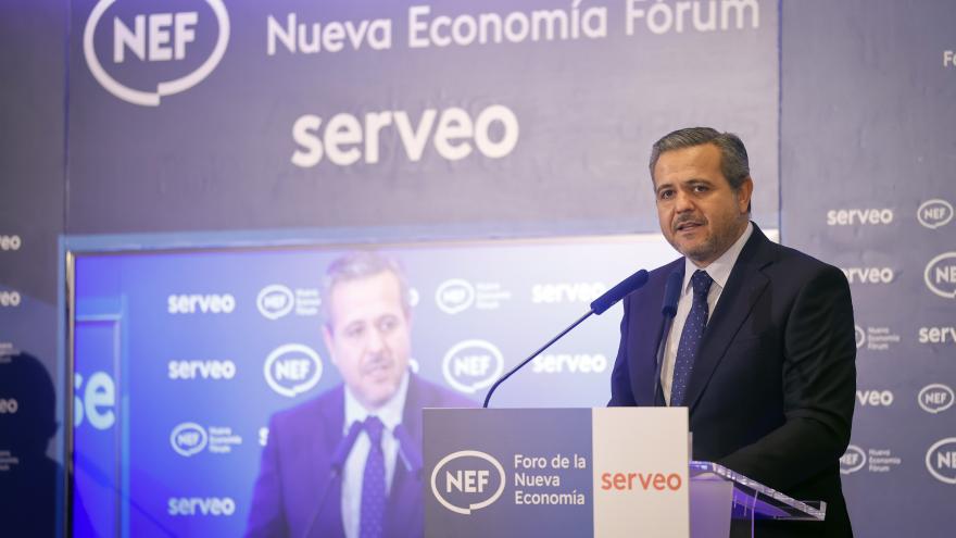 El consejero Jorge Rodrigo en el desayuno informativo de Nueva Economía Fórum