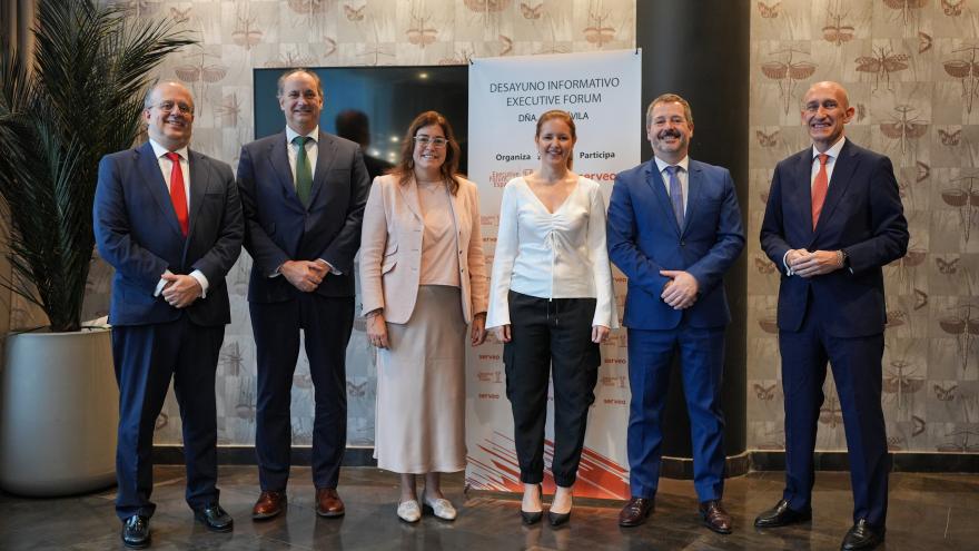 La consejera Ana Dávila durante un desayuno informativo de Executive Forum España