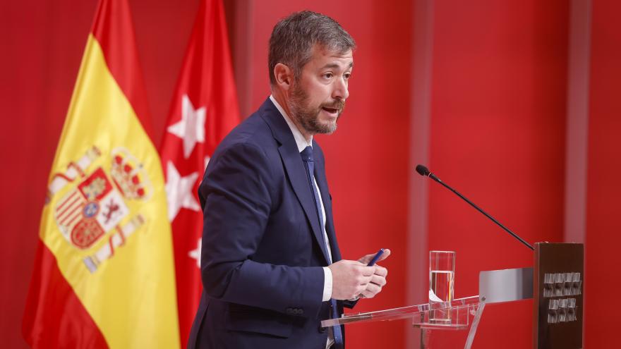 El portavoz del Gobierno regional, Miguel Ángel García Martín, comparece en rueda de prensa