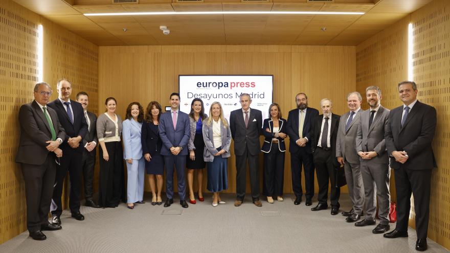 La consejera Rocío Albert en un encuentro informativo de Europa Press
