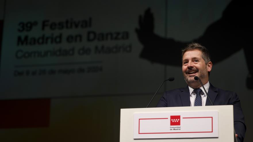 El consejero Mariano de Paco Serrano durante la presentación de la XXXIX edición de Madrid en Danza