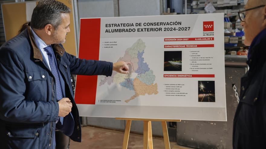 El consejero Jorge Rodrigo en el Centro de Conservación de Las Rozas de Madrid