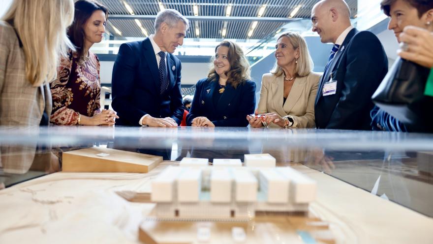 La consejera Fátima Matute durante la celebración del 10 aniversario del Hospital de Villalba