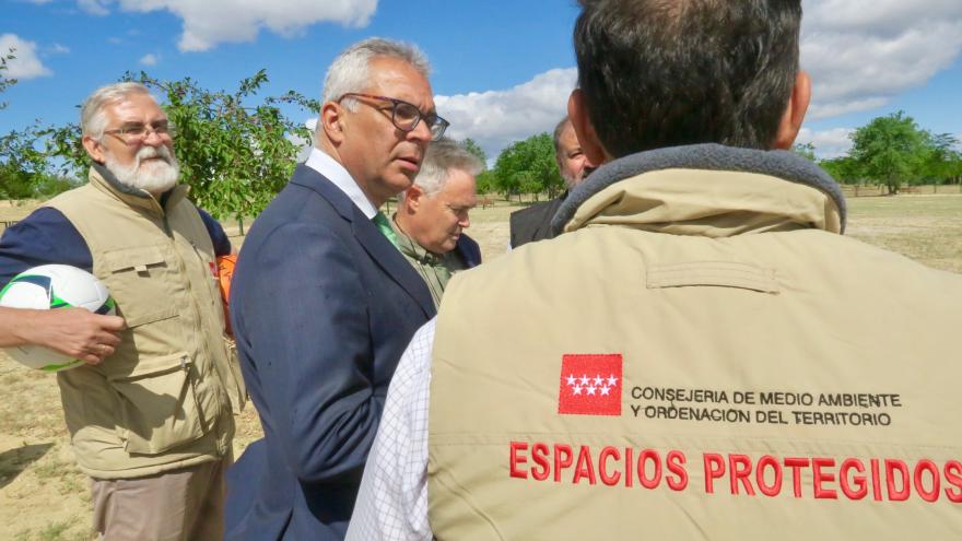 Carlos Izquierdo en el Parque Forestal de Valdebernardo