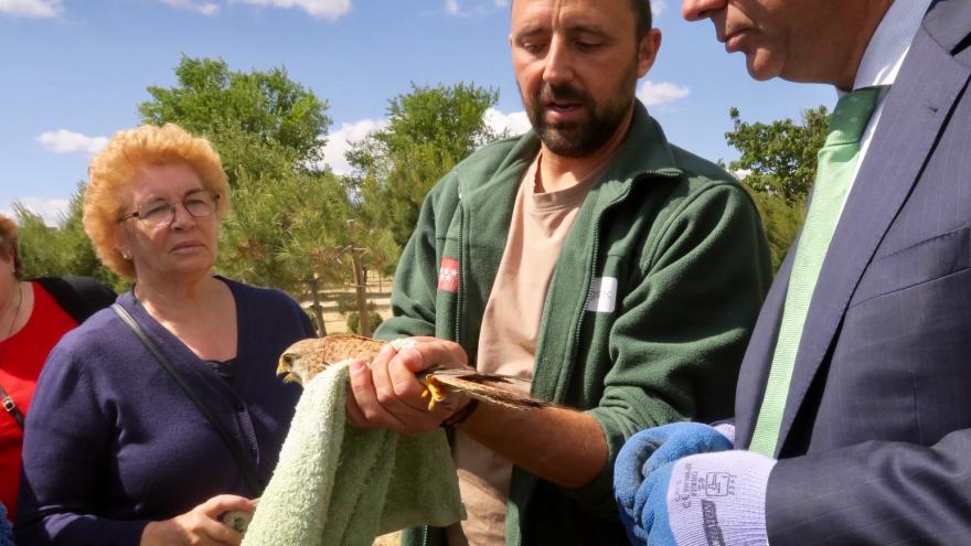 Carlos Izquierdo en el Parque Forestal de Valdebernardo