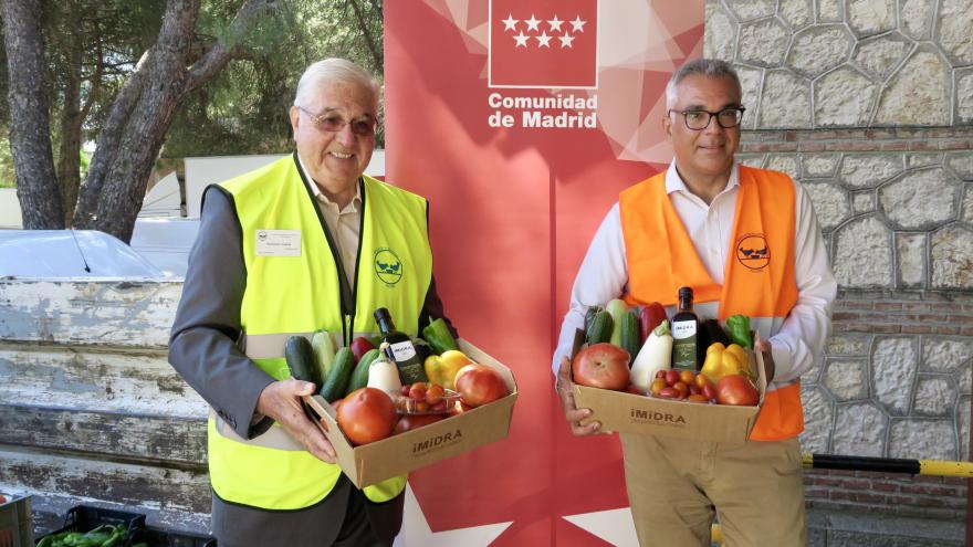 Entrega de excedentes de cultivos del IMIDRA al Banco de Alimentos