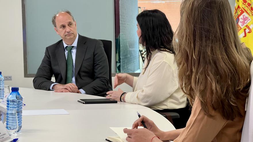 El consejero Miguel López-Valverde durante su reunión con responsables de Economía e Innovación de la Embajada de Israel