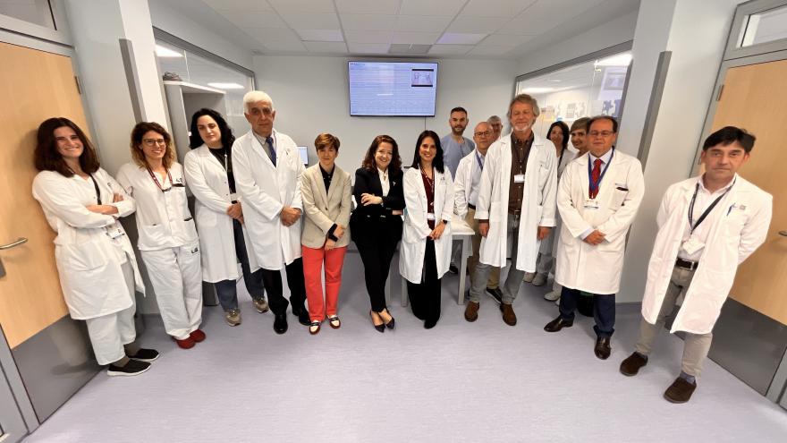 La consejera Fátima Matute en el Hospital público Ramón y Cajal