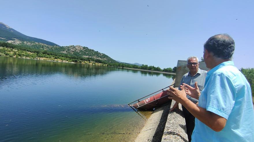 Carlos Izquierdo en el embalse de Palancares