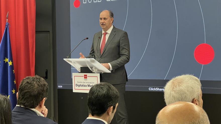 El consejero Miguel López Valverde durante el evento