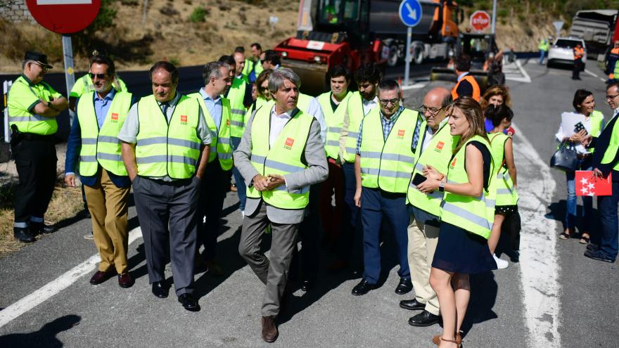 Garrido durante la visita