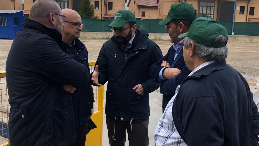 Manuel Gimenez durante la visita