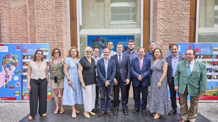 Martín Izquierdo presenta los festivales Escenas de Verano y Festival de San Lorenzo El viceconsejero Luis Martín Izquierdo durante la presentación de los festivales Escenas de Verano y Festival de San Lorenzo