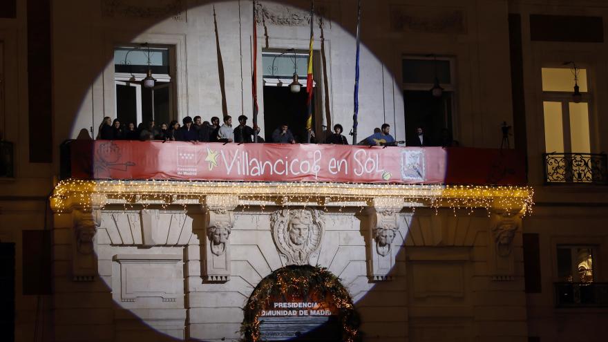 La presidenta Isabel Díaz Ayuso durante la actuación