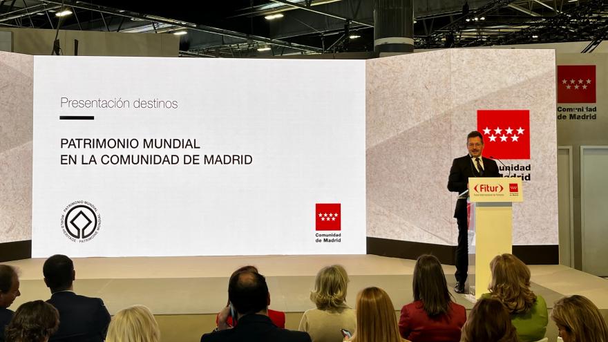 El consejero Mariano de Paco Serrano en FITUR 2024