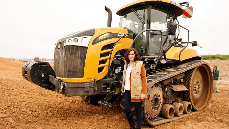 Isabel Díaz Ayuso durante la presentación del Plan Terra