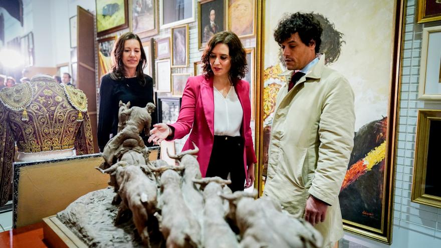 Isabel Díaz Ayuso durante la presentación de la programación cultural del centenario de la muerte de Joselito El Gallo