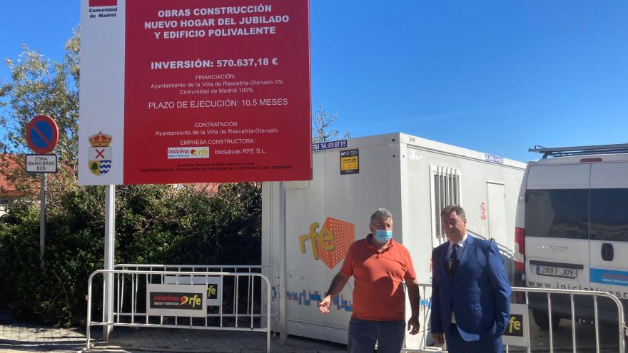 José Antonio Sánchez durante su visita a Canencia y Rascafría