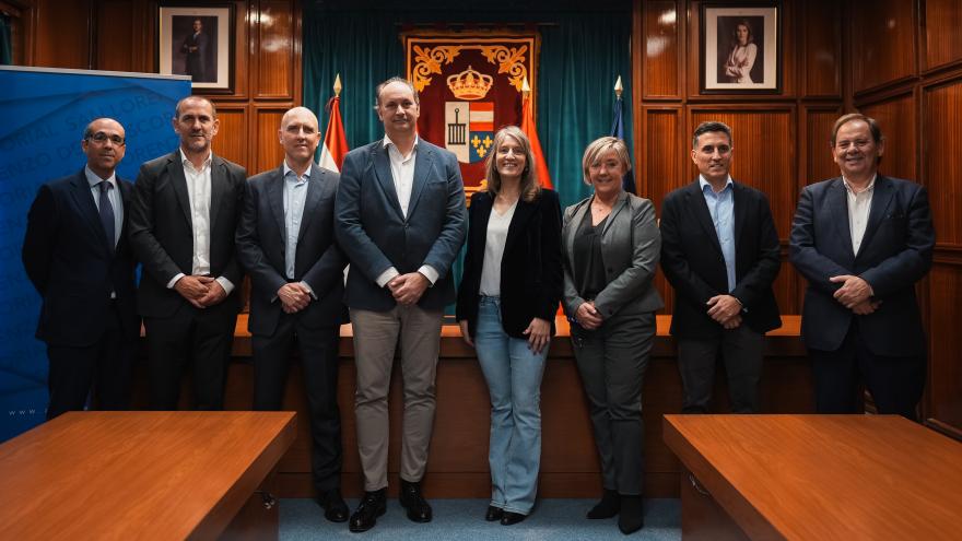 Miguel López-Valverde en el ayuntamiento de San Lorenzo de El Escorial