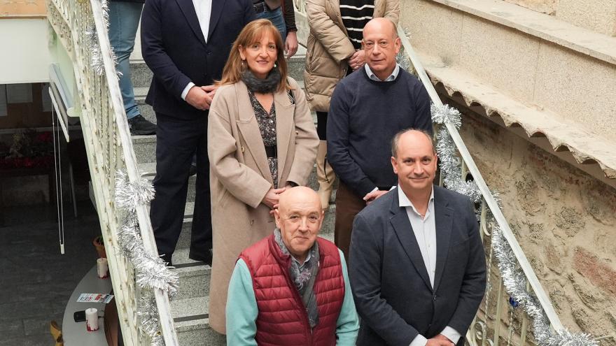Miguel López-Valverde durante su visita al Centro de capacitación digital de Moralzarzal 1