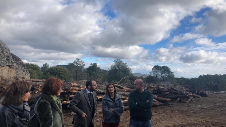 Manuel Giménez ha entregado los convenios a los alcaldes de Cadalso de los Vidrios, Cenicientos y Las Rozas de Puerto Real