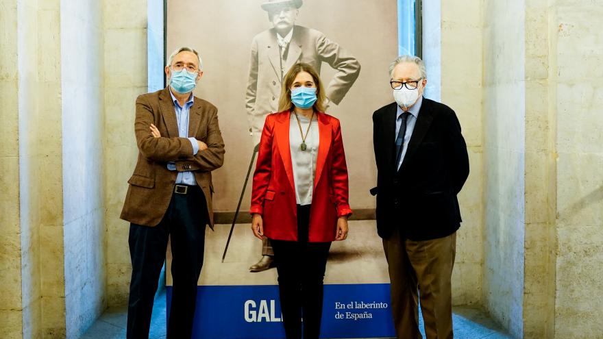 Marta Rivera durante la presentación de Galdós en el laberinto de España