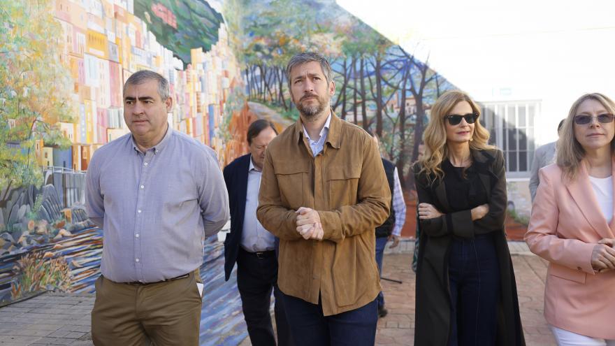 Miguel Ángel García Martín en un momento de su visita a las instalaciones del Centro Teresa de Calcuta