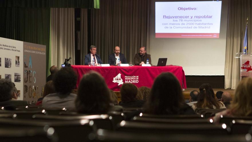 Pedro Rollán en las jornadas sobre el reto demográfico