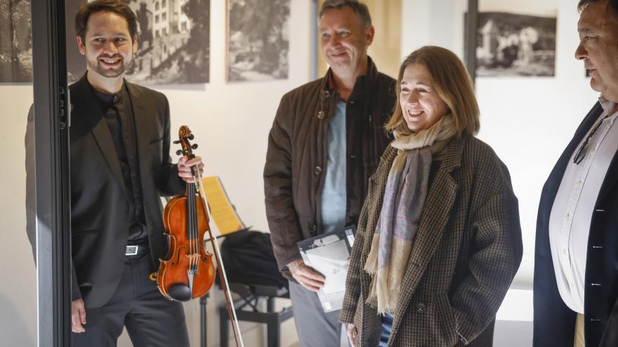 Marta Rivera de la Cruz en la Casa de Cultura de Miraflores de la Sierra
