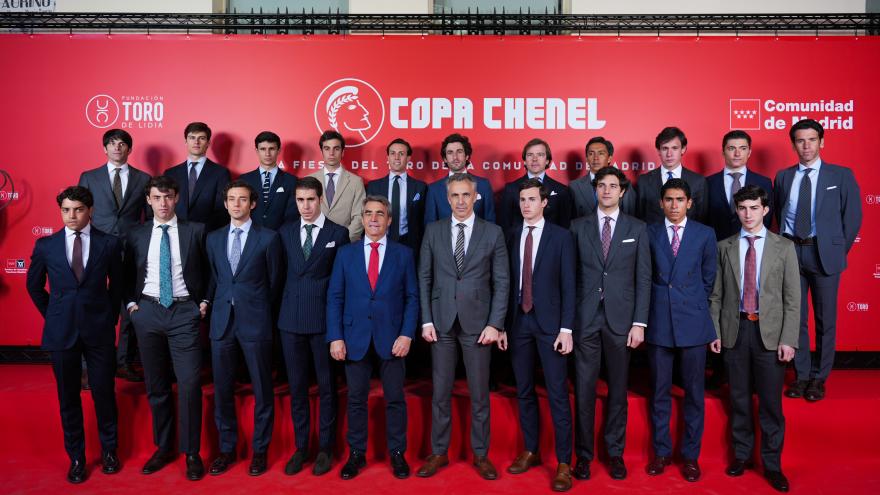 Novillo participa en la presentación de los carteles en la Copa Chenel y el circuito de novilladas El consejero Carlos Novillo durante la presentación