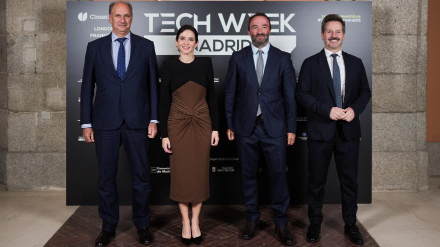 Díaz Ayuso presenta Madrid Tech Week La presidenta Isabel Díaz Ayuso durante la presentación de Madrid Tech Week