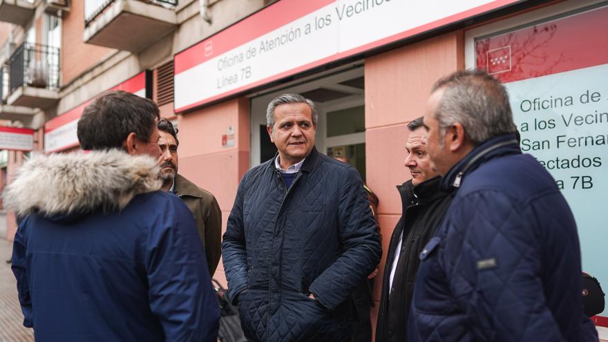 El consejero Jorge Rodrigo en San Fernando de Henares