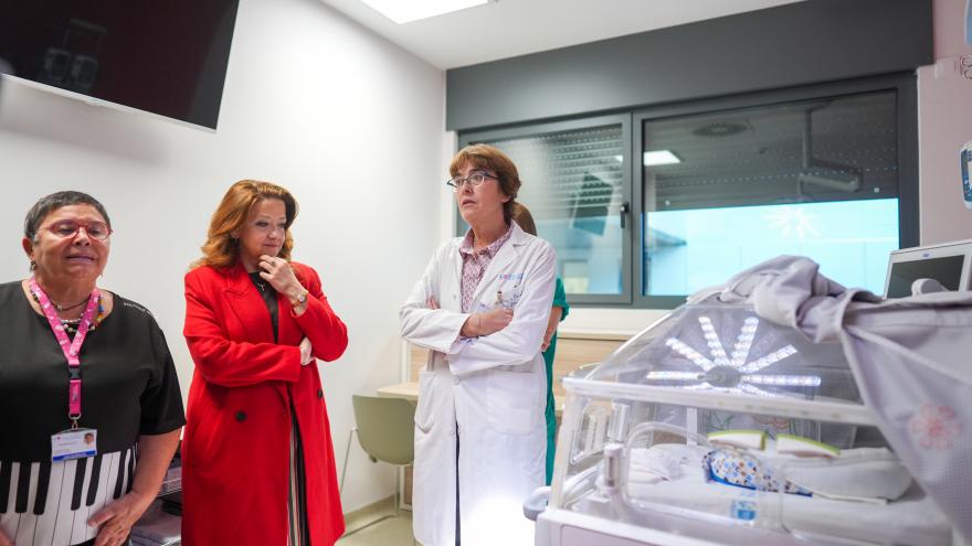 La consejera Fátima Matute durante su visita a las instalaciones 