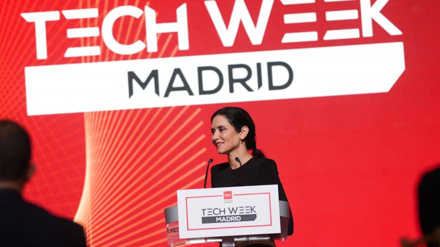 Díaz Ayuso presenta Madrid Tech Week La presidenta Isabel Díaz Ayuso durante la presentación de Madrid Tech Week