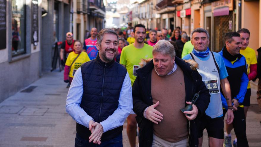 Miguel Ángel García Martín visita obras PIR Buitrago del Lozoya