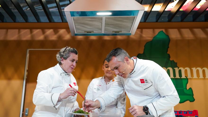 El consejero Carlos Novillo en la feria internacional gastronómica Madrid Fusión