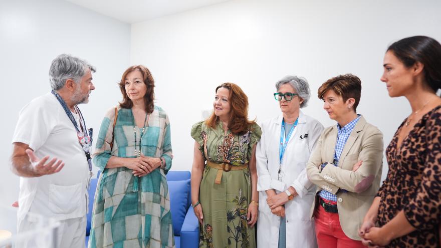 La consejera Fátima Matute durante su visita a las nuevas instalaciones