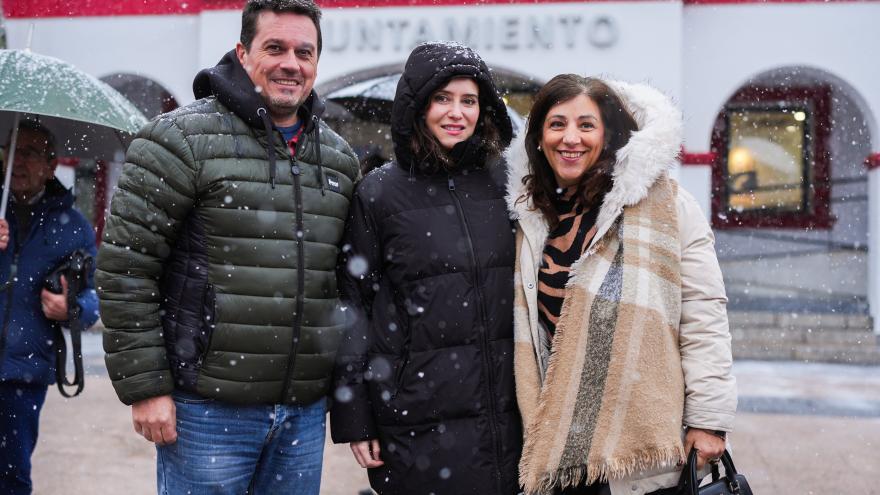 La presidenta Isabel Díaz Ayuso durante la reunión